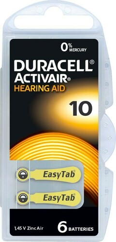 Hückmann Hörgerätebatterie 1,4V 10 Activair Duracell PR70 (Bli.6)