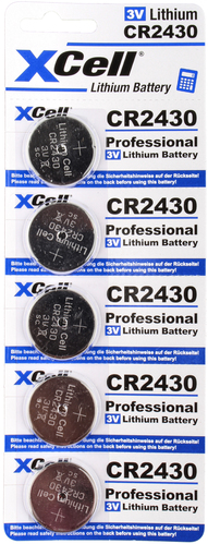 Hückmann Knopfzelle Lithium 3V CR2430 290mAh XCR2430 (5er)