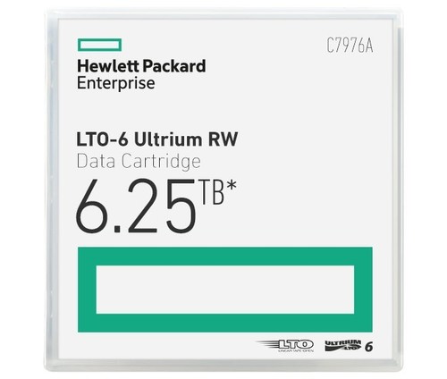HP LTO Ultrium-6 Cartridge 2.5TB/6.25TB HP C7976A