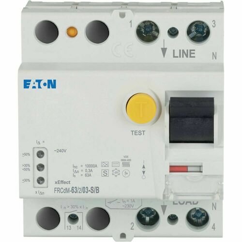 Eaton Digitaler FI-Schalter 63A,2p,300mA,TypS/B FRCdM-63/2/03-S/B