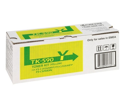 Kyocera Lasertoner 6.000 Seiten,gelb TK-590Y ge