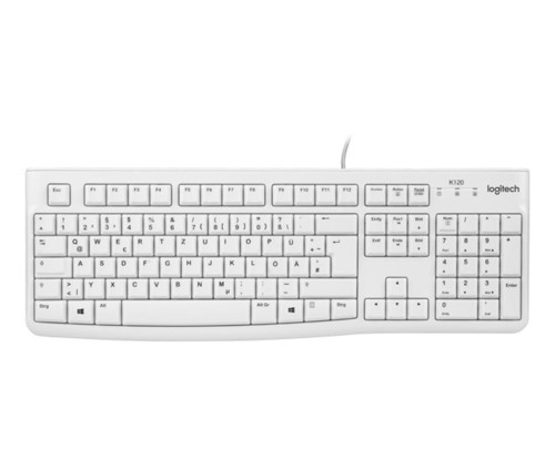 Logitech Tastatur DE, Business LOGITECH K120 USB weiß