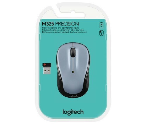Logitech Maus Wireless Optisch,1000dpi,3Ta M325 h-gr