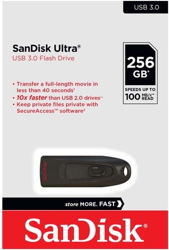 Sandisk USB 3.0 Stick 256GB Sandisk,Ultra SDCZ48-256G-U46