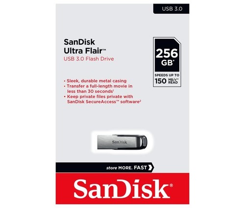 Sandisk USB 3.0 Stick 256GB Sandisk,Ultra Flair SDCZ73-256G-G46