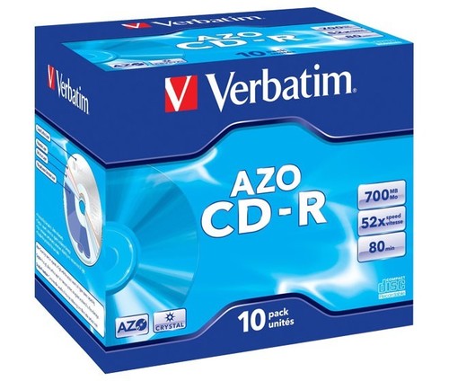 Verbatim CD-R 80min/700MB/52x Jewelcase (10 Disc) VERBATIM 43327(VE10)