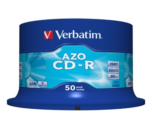 Verbatim CD-R 80min/700MB/52x Cakebox (50 Disc) 43343 (VE50)