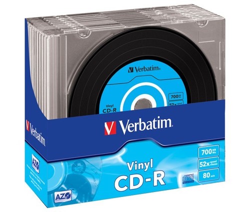 Verbatim CD-R 80Min/700MB/52x Slimcase (10 Disc) VERBATIM 43426(VE10)
