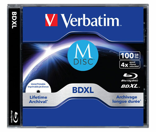 Verbatim M-DISC BD-R XL 100GB/1-4x Jewelcase (1 Disc) 43833