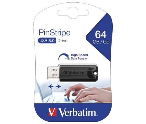 Verbatim USB-Stick 64GB 3.0 (R)30MB/s,(W)10MB/s VERBATIM 49318