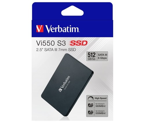 Verbatim SSD 512GB SATA-III 6.35cm (2.5Zoll) VERBATIM 49352