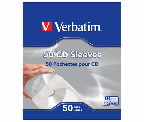 Verbatim Softpack Sleeve f.1Disc(50-Pack) 49992