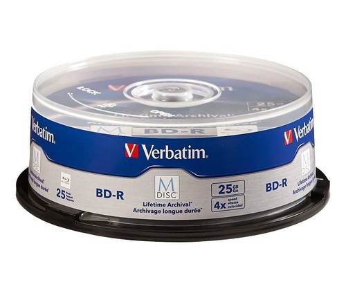 Verbatim M-DISC BD-R 25GB/1-4x Cakebox (25 Disc) VERBATIM 98909(VE25)
