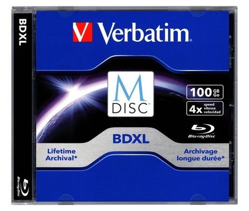 Verbatim M-DISC BD-R XL 100GB/1-4x Jewelcase (1 Disc) VERBATIM 98912
