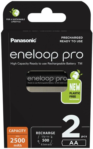 Hückmann Akku Mignon AA eneloop 2500mAh BK-3HCDE/2BE(VE2)
