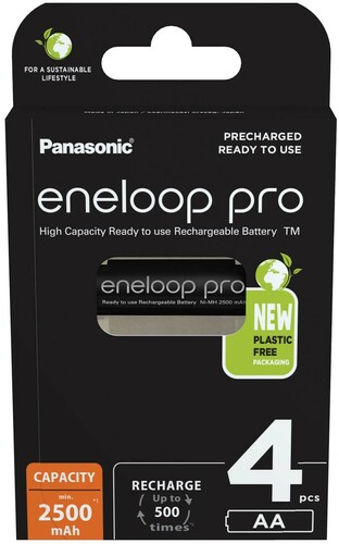 Hückmann Akku Mignon AA eneloop 2500mAh BK-3HCDE/4BE(VE4)