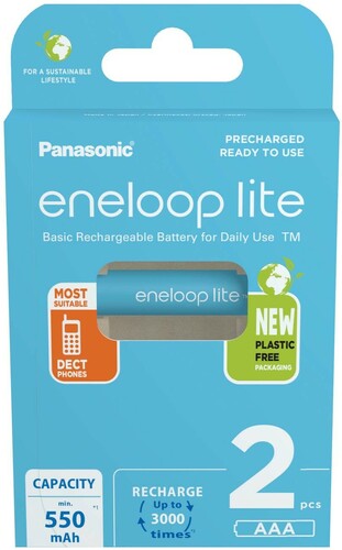 Hückmann Akku MicroAAA eneloop lite 550mAh BK-4LCCE/2BE(VE2)