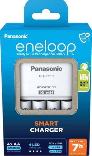 Hückmann Ladegerät BQ-CC17 eneloop inkl. 4xAA 2000mAh K-KJ17MCD40E