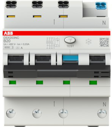 ABB Stotz S&J FI/LS-Schalter 6kA, 3P+N, B 20 DSX203NC B20 A30