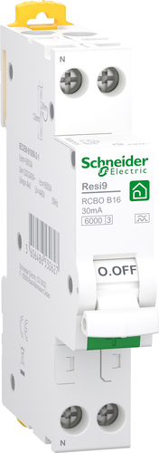 Schneider Electric FI/LS-Schalter Resi9 1P+N, 16A R9DX01616 Schneider Electric FI/LS-Schalter Resi9 1P+N, 16A R9DX01616