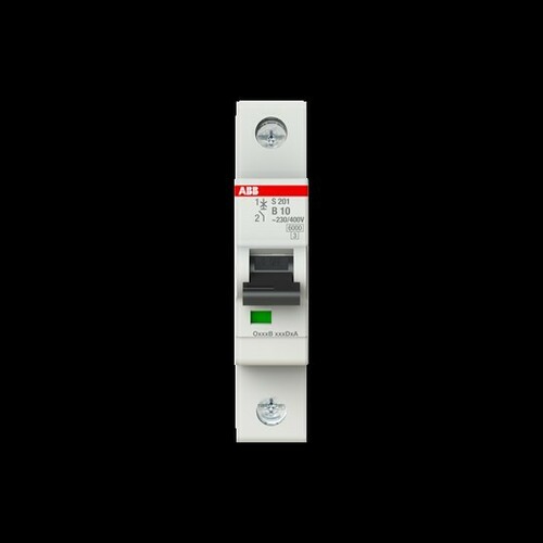 ABB Stotz S&J Sicherungsautomat B-Char. 6 kA, 10 A, 1P S201-B10 MTB