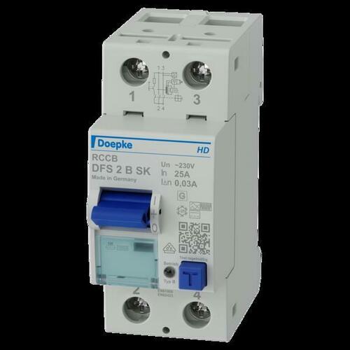Doepke FI-Schutzschalter 2p, 25 A, 0.03 A 09124598HD