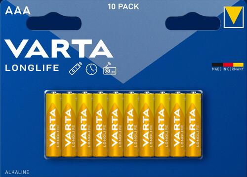 Varta Cons.Varta Batterie AAA LONGLIFE 04103 Bli 10#ou