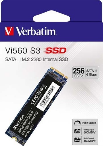 Verbatim SSD 256GB SATA-III M.2 2280 VERBATIM 49362