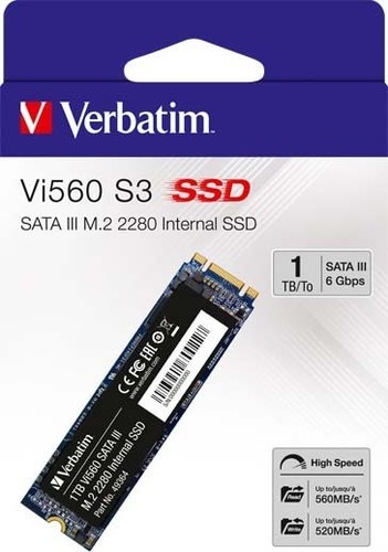 Verbatim SSD 1TB, SATA-III M.2 2280 49364