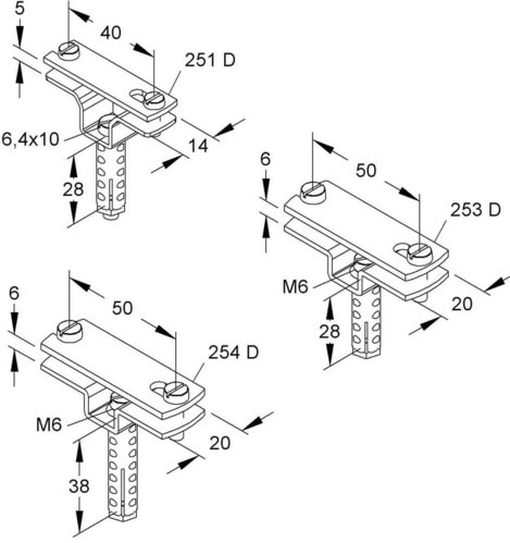Niedax Abstandschelle 253 D