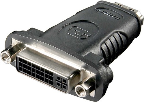Goobay HDMI/DVI-I Adapter vernickelt schwarz 60752