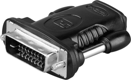 Goobay HDMI/DVI-D Adapter vernickelt schwarz 68482