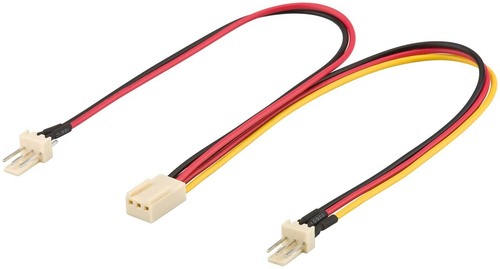 Goobay PC Lüfter Y Stromkabel 2xLüfter-Steck.3-Pin 93880
