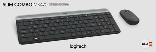 Logitech Tastatur/Maus Set Wireless,Optisch LOGITECH MK470 gra
