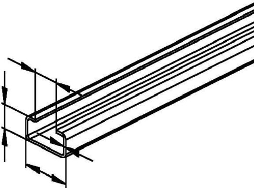 Niedax Ankerschiene 2970/6 BL