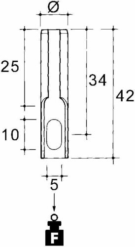 Niedax Deckenhülse E-KLIPS Stahl, galv.ver/chr A100 Niedax Deckenhülse E-KLIPS Stahl, galv.ver/chr A100