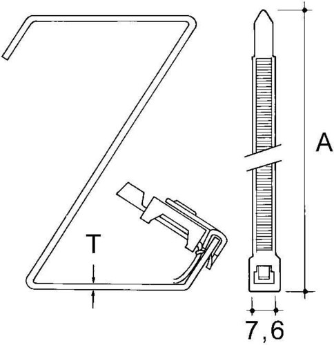 Niedax Kabelbefestigung AH153-CT2R