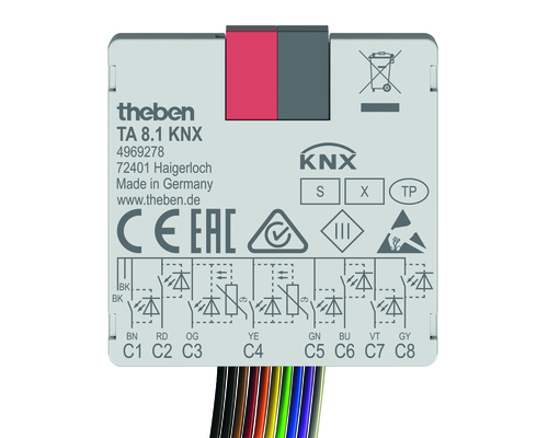 Theben KNX-Tasterschnittstelle Binäreingang 8-fach TA 8.1 KNX