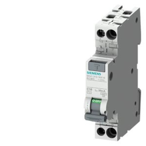 Siemens Dig.Industr. FI/LS kompakt 1P+N 4,5kA Typ AC 300mA C2 5SV1613-1KK02