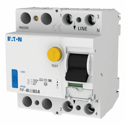 Eaton Fehlerstromschutzschalter 40A, 2p, 30mA, TypB PXF-40/2/003-B