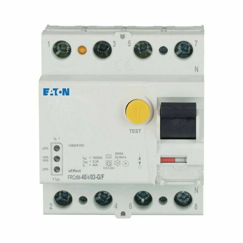 Eaton FI-Schutzschalter 40A, 4p,300mA,TypG/F FRCDM-40/4/03-G/F