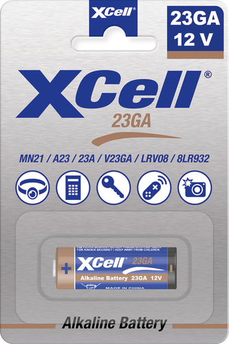 Hückmann XCell Alkaline 23GA 1er Blister 23A-B1(Bli.1) Hückmann XCell Alkaline 23GA 1er Blister 23A-B1(Bli.1)