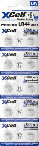 Hückmann XCell Alkaline Knopfzelle 10er Blister LR44-B10(VE 10) Hückmann XCell Alkaline Knopfzelle 10er Blister LR44-B10(VE 10)