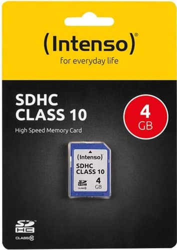 Intenso SDHC-Card 4GB (R)40MB/s,(W)10MB/s 3411450