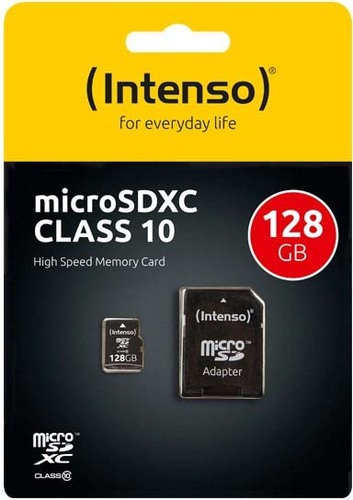 Intenso microSDXC Card 128GB (R)40MB/s,(W)10MB/s 3413491