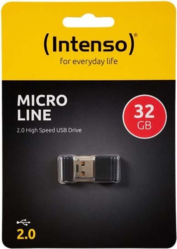 Intenso USB 2.0 Stick 32GB Micro (R)16.5MB/s,(W)6.5MB 3500480 sw