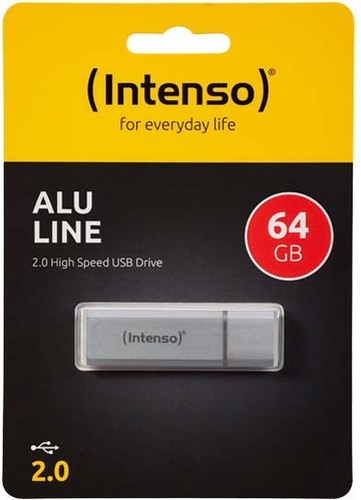 Intenso USB 2.0 Stick 64GB Alu (R)23MB/s,(W)6.5MB/s 3521492 si