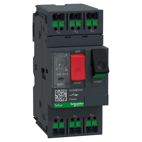 Schneider Electric Motorschutzschalter 0,25-0,4A Snapin GV2ME03A
