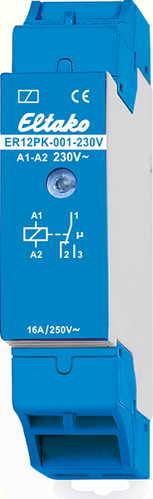 Eltako Schaltrelais mit Plombierk appe, 1 Wechsler 16A ER12PK-001-230V Eltako Schaltrelais mit Plombierk appe, 1 Wechsler 16A ER12PK-001-230V