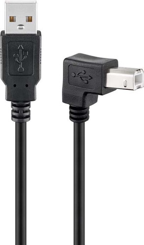 Goobay USB 2.0 Hi-Speed Kabel 0,5m,sw,A/B,St/St 93016